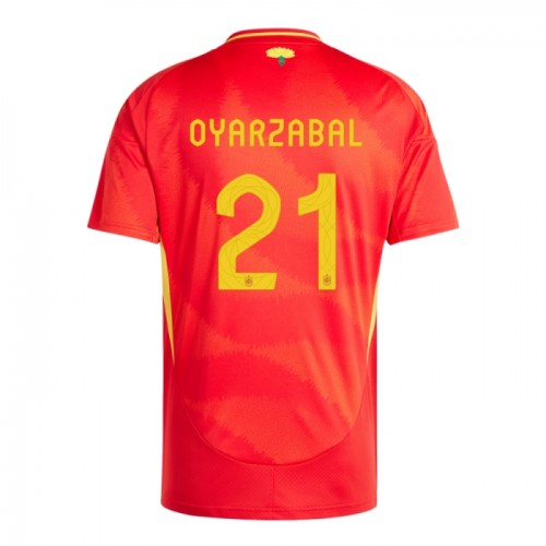 Maglia Spagna Mikel Oyarzabal 21 Primo Euro 2024 Maniche Corte - Uomo Maglia Spagna Mikel Oyarzabal 21 Primo Euro 2024 Maniche Corte - Uomo